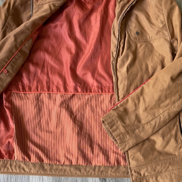 Tan Vintage Valentino Jacket (orange interior) - Picture 4 of 5